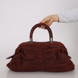 Christian Dior 2008 Buffalo Leather Karenina Top Handle