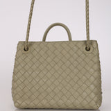 Bottega Veneta Travertine Small Andiamo Bag
