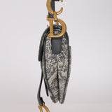 Dior 2021 Reverse Toile de Jouy Medium Saddle Bag