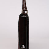 Bottega Veneta Chocolate Embossed Shoulder Bag