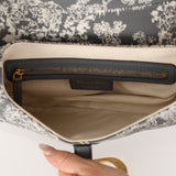Dior 2021 Reverse Toile de Jouy Medium Saddle Bag