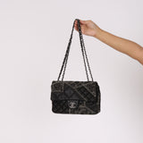 Ultra-Rare Chanel Medium Single Flap Black Patchwork 2011 DSHW