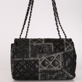 Ultra-Rare Chanel Medium Single Flap Black Patchwork 2011 DSHW