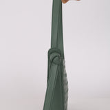 Bottega Veneta Aloe Lambskin Intrecciato Mini Sunrise Shoulder Bag