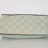 Celine Teal Macadam Lamé Small Boogie Bag