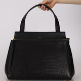 Celine Alligator Embossed Leather Small Edge Bag