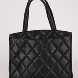 Chanel XL CC Turnlock Tote Black Caviar 1996 24K GP