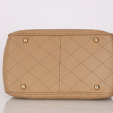 Chanel 2019 Dark Beige Calfskin Egyptian Amulet Small Drawstring Bag