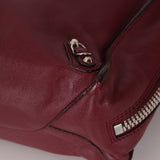 Balenciaga Burgundy Mini Papier A4 Zip Around Tote