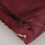 Balenciaga Burgundy Mini Papier A4 Zip Around Tote