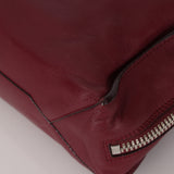 Balenciaga Burgundy Mini Papier A4 Zip Around Tote