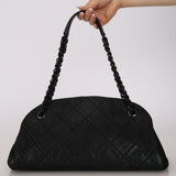 Chanel 2012 Iridescent Blistered Satin Just Mademoiselle Small Bowling Bag
