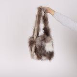 Rare Fendi Zucchino Strip Mink Fur Sling