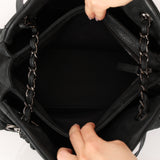 Chanel 2012 Iridescent Blistered Satin Just Mademoiselle Small Bowling Bag