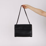 Chanel Turnlock Incognito Flap Black Calfskin 2001 BHW