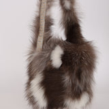 Rare Fendi Zucchino Strip Mink Fur Sling
