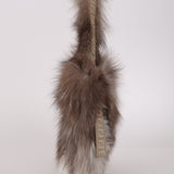 Rare Fendi Zucchino Strip Mink Fur Sling