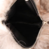 Rare Fendi Zucchino Strip Mink Fur Sling