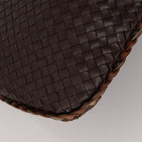 Bottega Veneta Chocolate Brown Lambskin Intrecciato Medium Hobo