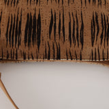 Fendi Brown Beige Zebra Pony Hair Baguette
