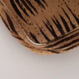Fendi Brown Beige Zebra Pony Hair Baguette