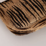 Fendi Brown Beige Zebra Pony Hair Baguette