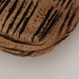 Fendi Brown Beige Zebra Pony Hair Baguette