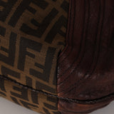 Fendi Zucca Nappa Leather Spy Boston Bag