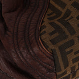 Fendi Zucca Nappa Leather Spy Boston Bag
