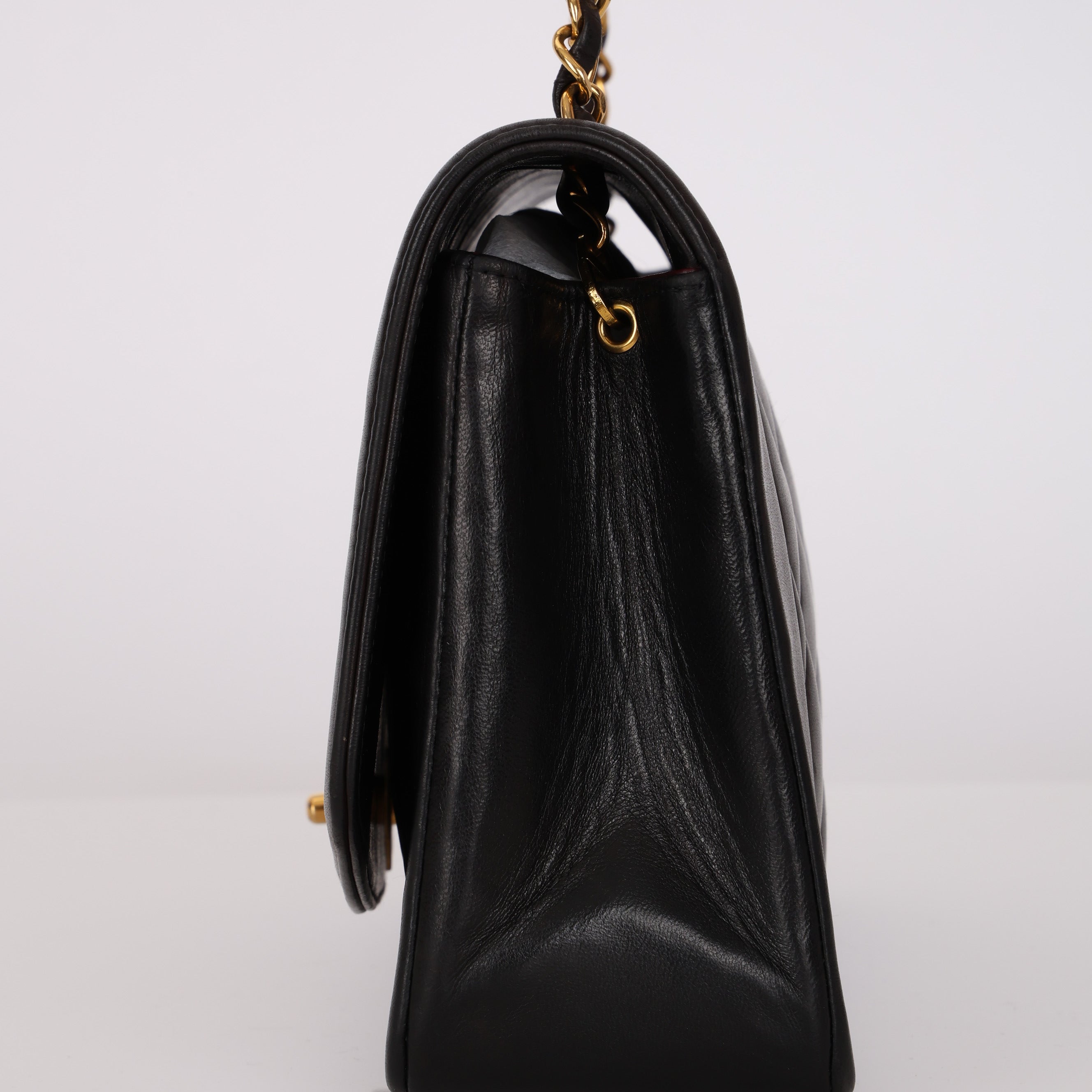 Chanel 1993 Lambskin Medium Diana Flap Bag 24K GP