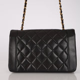 Chanel 1993 Lambskin Medium Diana Flap Bag 24K GP