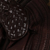 Fendi Zucca Nappa Leather Spy Boston Bag