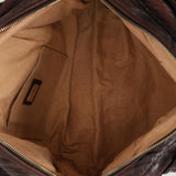 Fendi Zucca Nappa Leather Spy Boston Bag