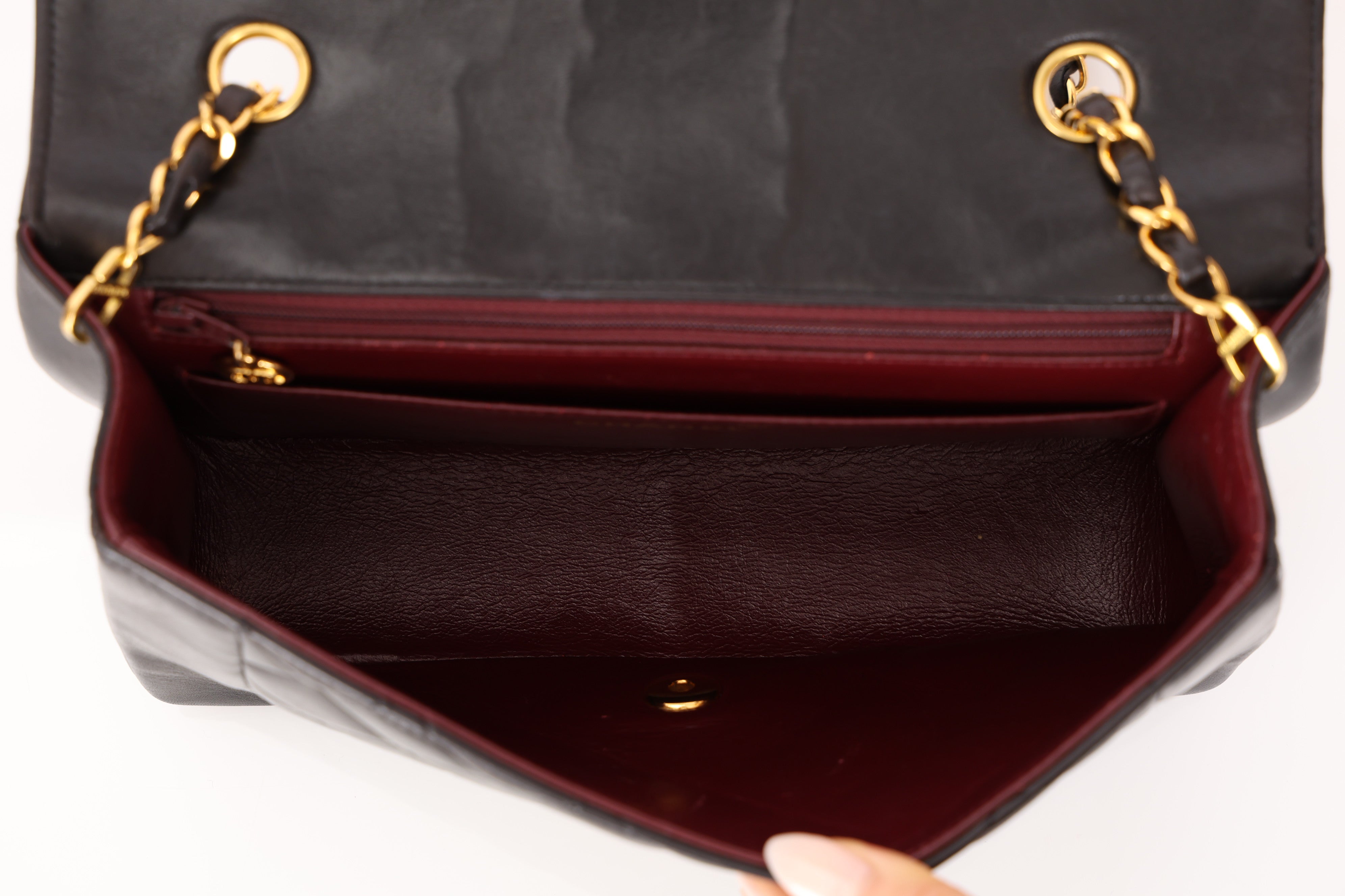 Chanel 1993 Lambskin Medium Diana Flap Bag 24K GP