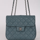 Chanel 2018 Stone Blue Caviar Urban Companion Medium Flap