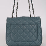 Chanel 2018 Stone Blue Caviar Urban Companion Medium Flap