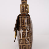 Fendi Zucchino Coated Canvas Baguette Bag GHW