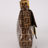 Fendi Zucchino Coated Canvas Baguette Bag GHW