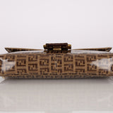 Fendi Zucchino Coated Canvas Baguette Bag GHW