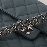 Chanel 2018 Stone Blue Caviar Urban Companion Medium Flap
