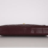 Chanel 1997 Bordeaux Caviar Turnlock Briefcase 24K GP