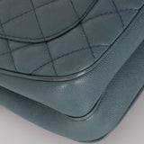 Chanel 2018 Stone Blue Caviar Urban Companion Medium Flap