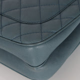 Chanel 2018 Stone Blue Caviar Urban Companion Medium Flap