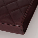 Chanel 1997 Bordeaux Caviar Turnlock Briefcase 24K GP