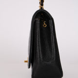 Rare Chanel 1996 Caviar Medium Diana Flap 24K GP