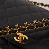 Rare Chanel 1996 Caviar Medium Diana Flap 24K GP