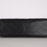 Chanel 2001 Caviar Turnlock Jumbo Classic Single Flap Bag 24K GP