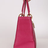 Christian Dior Medium Lady Magenta Perforated 2007