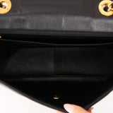 Chanel 2001 Caviar Turnlock Jumbo Classic Single Flap Bag 24K GP