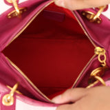 Christian Dior Medium Lady Magenta Perforated 2007